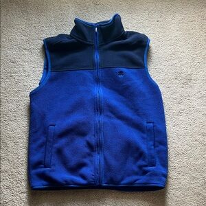 Men’s Brooks Brothers Blue and Black Fleece Vest